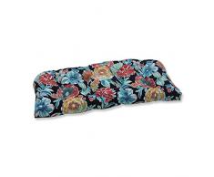 Pillow Perfect Outdoor | Indoor Setra Stone Rattan Loveseat Kissen, 24,5 x 16,5 x 5 cm, Schwarz