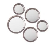 Torre & Tagus 902073 A Bogengang Antik Zinn Spiegel (Set von 5)