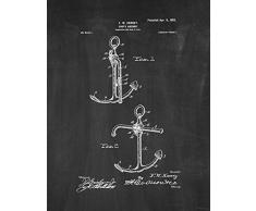 Schiffsanker Patentdruck M11892 13 x 19 Kreidetafel