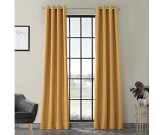 Half Price Boch-164712-84-GR Verdunkelungsvorhang mit Ösen, 127 x 213,4 cm, Wacholderbeere Rustikales Landhaus; Shabby Chic 50 X 108 Ringelblume