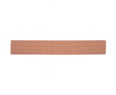 VHC Brands Rustic & Lodge Holiday Tabletop & Kitchen Tan Ribbed Läufer, Jonathan Plaid Rib, 13 x 90