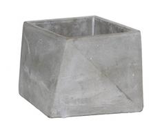 Urban Trends Blumentopf, quadratisch, Grau