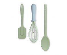 Zeal JSET28G Kochlöffel aus Silikon, antihaftbeschichtet Sage Green/Duck Egg Blue