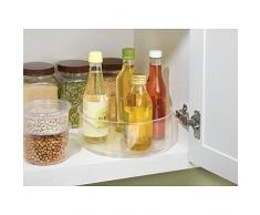 iDesign Cabinet/Kitchen Binz Drehteller, kleiner Schrank Organizer aus Kunststoff, durchsichtig