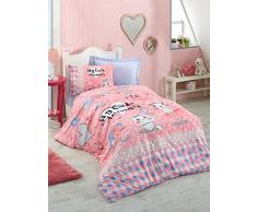 Cotton Box Steppdecke für Kinder 160 x 220 cm Pink White Blue Black