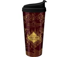 Spoontiques 21800 Marauders Map Acrylic Travel Mug, 14 ounces, Maroon