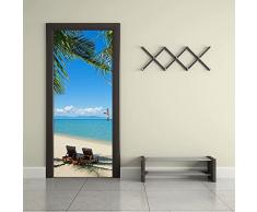 Tifege 3D Tür Aufkleber Wandsticker Wandbild Tapete Abnehmbare DIY Art Home Decor Poster Dekoration 30.3x78.7 Dm071