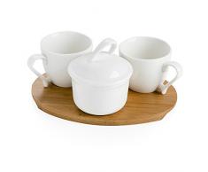 BRANDANI Kaffeeset, Weiß, Einheitsgröße