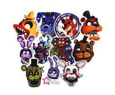 Videospiel-Aufkleber-Set für Kinder und Erwachsene – Laptop Motorrad Skateboard Aufkleber Weiß Five Nights at Freddys, 58 Teile. One Size