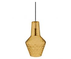 LEDVANCE Vintage Edition 1906, Deckenleuchte mit E27 Sockel, Oranges Glas, Ohne Leuchtmittel, Carved Pendant Bottle