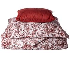 Chic Home ds0848-an Regent s Park 4 Stück Mikrofaser Vintage Paisley Bettdecke, Queen, Rot