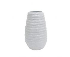 Sagebrook Home Vase, Keramik, weiß, 11 x 11 x 18 inches
