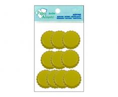 Paper Accents ADPCAP-10.10 Flaschenverschluss, Gelb, 10 Stück