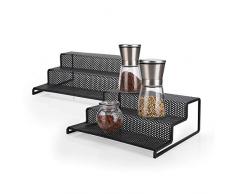 Minggoo 3-stöckiges Gewürzregal für Küche/Speisekammer, Metall