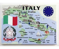 Italien EU Serie Souvenir Kühlschrank Magnet 6,3 x 8,9 cm