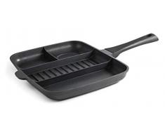 Lacor 27832 Titanium Pro Pfanne mit Antihaftbeschichtung, 4 in 1, 32 x 26 cm, Aluminium