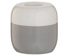 Sealskin Kerzenleuchter Sphere, Kerzenständer aus Porzellan, Farbe: Grau