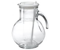 Bormioli Rocco Kufra Glaskrug mit Eisbehälter und Deckel, 183 ml