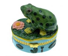 Frosch Froggy LilyPad aufklappbaren Schmuckkästchen biokompatibel
