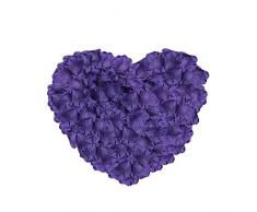 NEO LOONS 2000 Pcs Künstliche Seide Rosenblätter Deko Hochzeit Party Farbe Violett