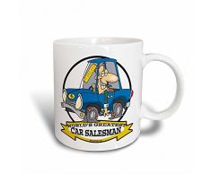 3dRose lustig Worlds Greatest Auto Herren Cartoon-Magic verwandelt Becher, Keramik, Schwarz/Weiß, 10,16 x 7,62 x 9,52 cm