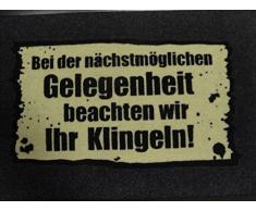 Rockbites Design 1012507810 Fußmatte, Polyamid, Schwarz, 40 x 60 cm, 1 Einheiten