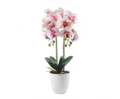 Alicemall Kunstblumen Schmetterling Orchidee rosa/weiß