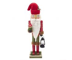 Kurt S. Adler 15-Inch Wooden Mushroom Nutcracker Nussknacker, Mehrfarbig