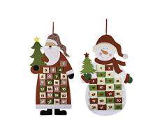 Comarco Sa 12854 Adventskalender, Filz, Mehrfarbig, 40 x 1 x 66.5 cm