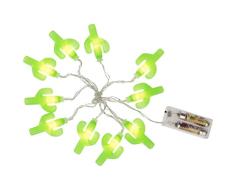 OOTB Lichterkette, Kaktus, mit 10 LED, Kunststoff, Grün, 8 x 8 x 12.5 cm