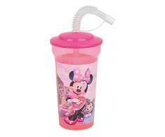 Fun Houe 005771 Disney Minnie Trinkbecher mit Strohhalm für Kinder