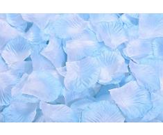 ocharzy Plastikbeutel Silk Rosenblätter Hochzeit Blumen Dekoration Light Blue+White
