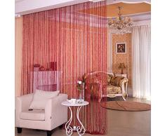 Desirable Life Deko-Türvorhang/Wandpaneel / Quasten/Rollo / Raumteiler für Hochzeit, Party, Restaurant, Zuhause 39.4 x78.7 weinrot