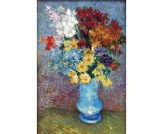 Walls 360 Wände 360 Abziehen und Aufkleben Wand Aufkleber: Blumen in Einer Blauen Vase von Vincent Van Gogh 8 in x 12 in