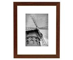 Wieco Art 8 x 10 Schwarz Holz Bilderrahmen Bilderrahmen Posterrahmen Made to Bilder 5 x 7 mit Matte Oder 8 x 10 Ohne Matte Art Deco 8 x 10 Walnuss