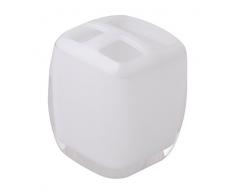 Aquagrif Snow Zahnputzbecher, Acryl, Weiß, 7.2 x 7.2 x 8.7 cm