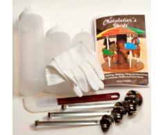 Cybrtrayd Schokoladenformen-Set, inkl. Quetschflaschen, Schöpfkelle und Anleitung für Schokoladentechnik