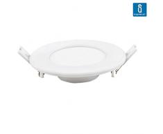 Contecnologia Aigo – Slim Downlight LED Rund Einbau-Deckenleuchte, 18 W, Licht Calida (3000 K), 1300 Lumen Durchmesser: 205 mm.