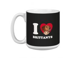 Tree-Free Greetings xm29021 I Heart Brittanys Künstlerische Jumbo Tasse, 591 ml