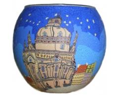 Himmlische Düfte Geschenkartikel GmbH Windlicht Glas Cup Teelichthalter Kerzenhalter FRAUENKIRCHE Dresden Größe 9 x 11 cm als Tischdekoration …