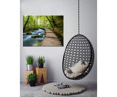 Bonamaison dekorativ 100% Mdf Malerei für Startseite,Gemälde für Wohnzimmer, Kunstdruck für Küche, Gerahmte Bilder für Schlafzimmer 40X30 Cm, 1 Stück - Hergestellt in der Türkei