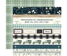 Carta Bella CBHOA109006 Home Again Papier 30,5 cm Bordüre Streifen