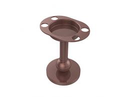 Allied Brass GL-55-CA Vanity Top Zahnbürsten- und Becherhalter, antikes Kupfer