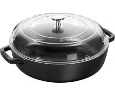 STAUB Sauteuse aus Gusseisen, Gusseisen, schwarz, 31,7 x 24 x 11,6 cm
