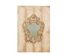 Manor Luxe Vienna Barock Holz Board und Antik Glas dekorativer Wandspiegel, 61 x 91,4 cm