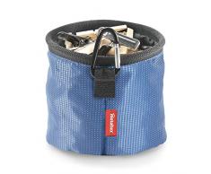 Metaltex Wäscheklammerbeutel mit Karabinerhaken, Blau/Grau Sortiert , 15 x 15 cm