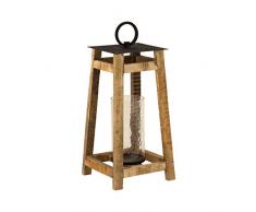 ELK Lighting 404634 Windlicht aus natürlichem Mangoholz, Grau