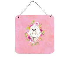 Carolines Treasures Türaufhänger mit Malteser-Blumen, Mehrfarbig