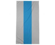 ArtVerse NFS Carolina Football Stripes Strandtuch, Mikrofaser, 36 x 72, Silber und Blau