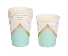 Neviti Colour Block Marble Partybecher, Mint/Marmor